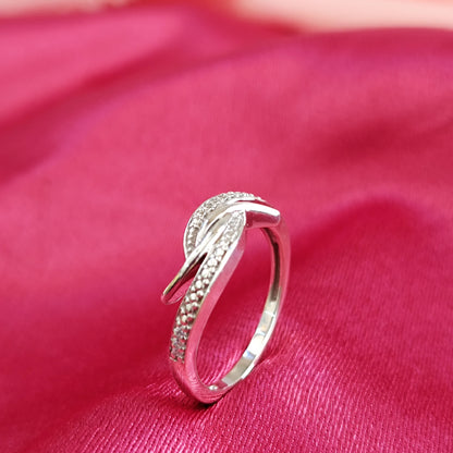 Anello nuziale di fidanzamento in argento con promessa RKC per donna, argento sterling 925, placcato oro bianco 14 carati, peso 3,1 g, larghezza 1,7 mm