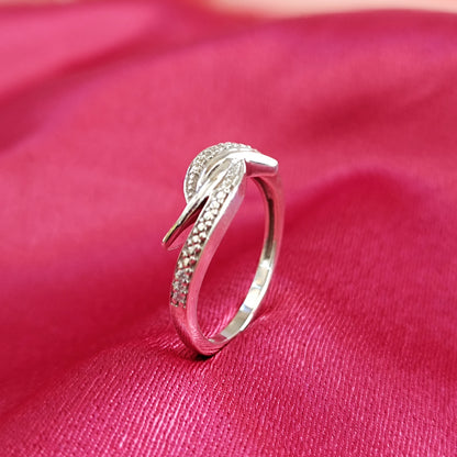 Anello nuziale di fidanzamento in argento con promessa RKC per donna, argento sterling 925, placcato oro bianco 14 carati, peso 3,1 g, larghezza 1,7 mm