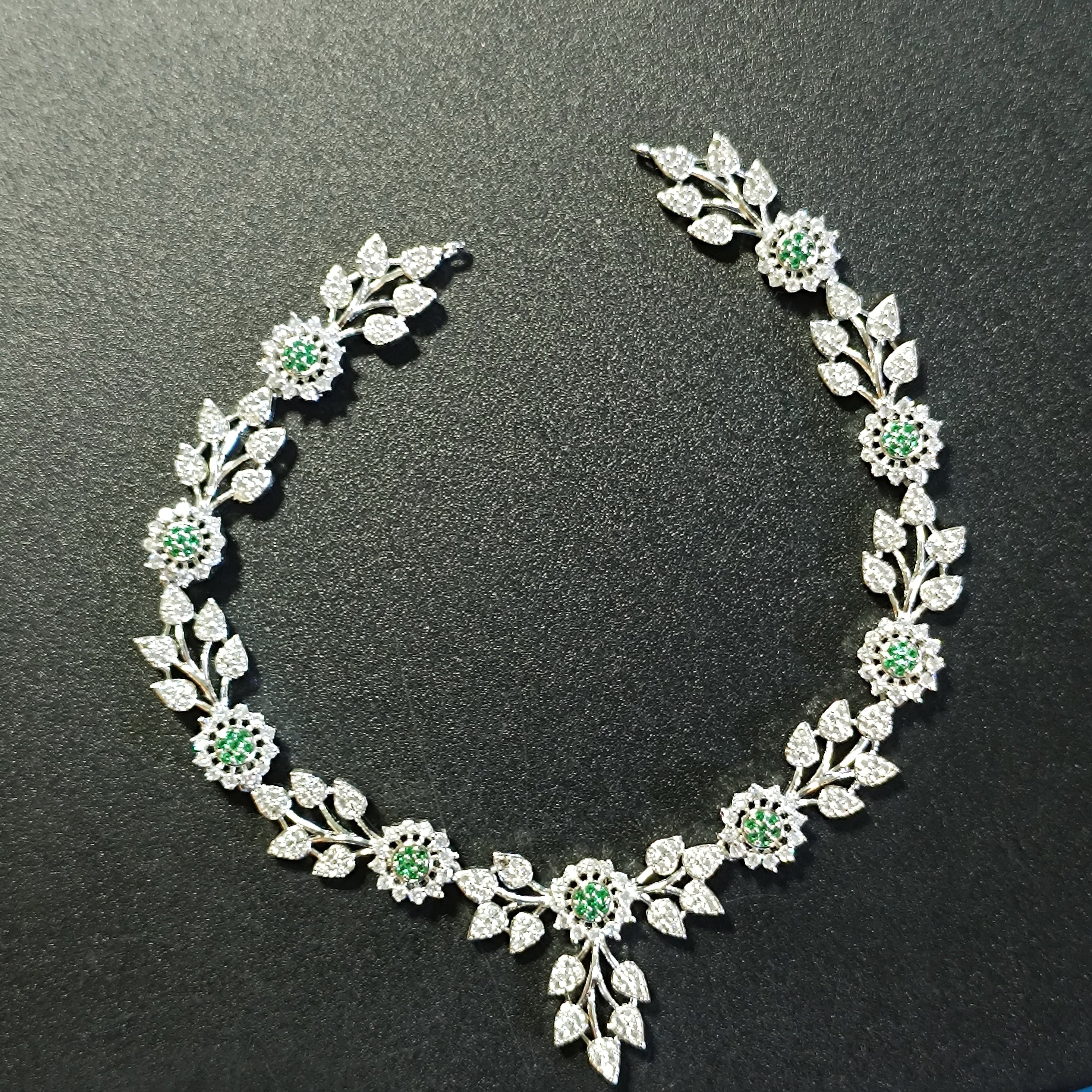 RKC Glow Charm Beautiful Real 925 Silver Necklace For Women's