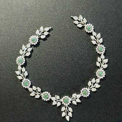 RKC Glow Charm Beautiful Real 925 Silver Necklace For Women's