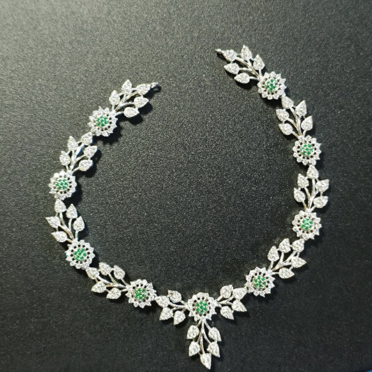 RKC Glow Charm Beautiful Real 925 Silver Necklace For Women's