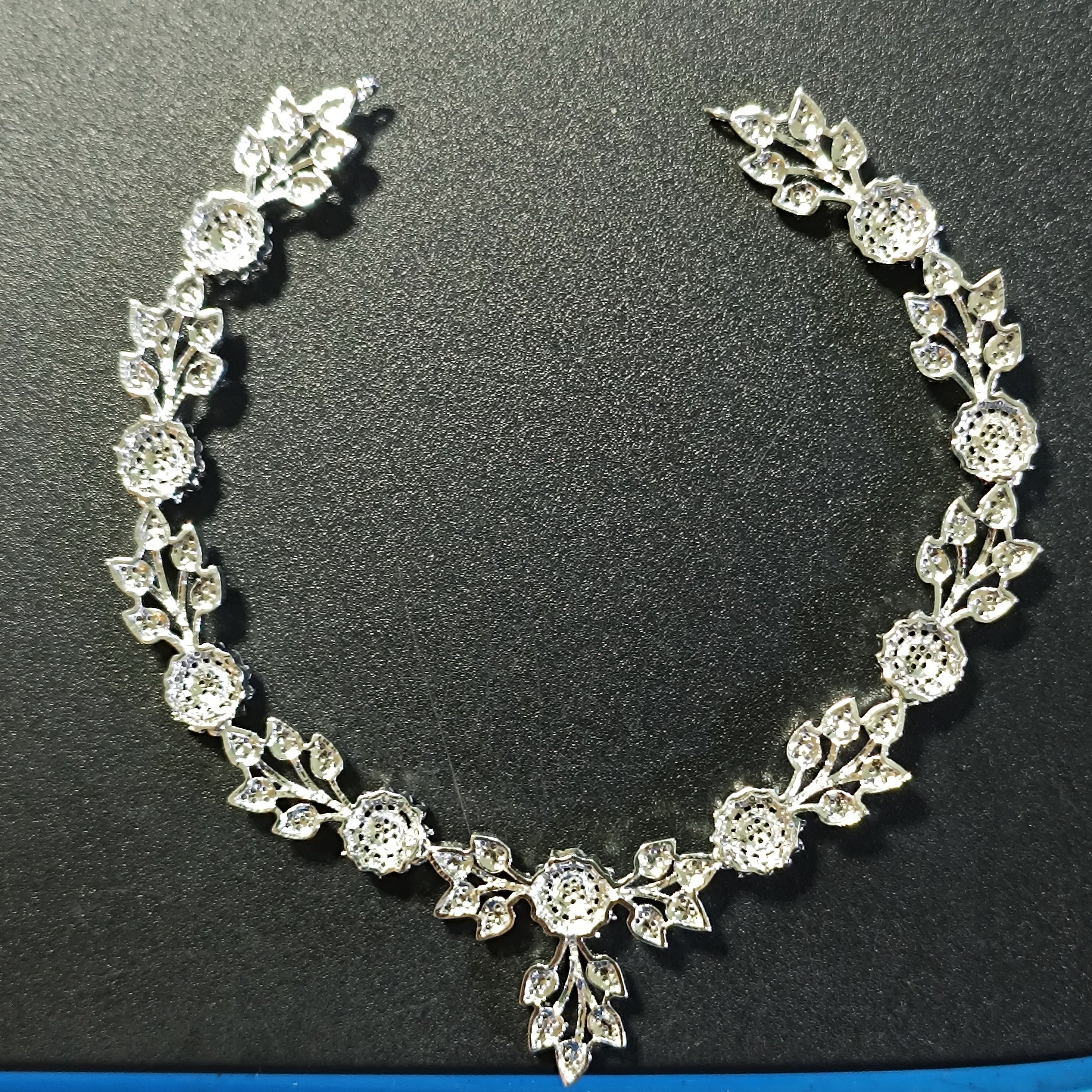 RKC Glow Charm Beautiful Real 925 Silver Necklace For Women's