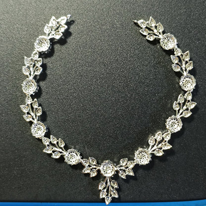 RKC Glow Charm Beautiful Real 925 Silver Necklace For Women's