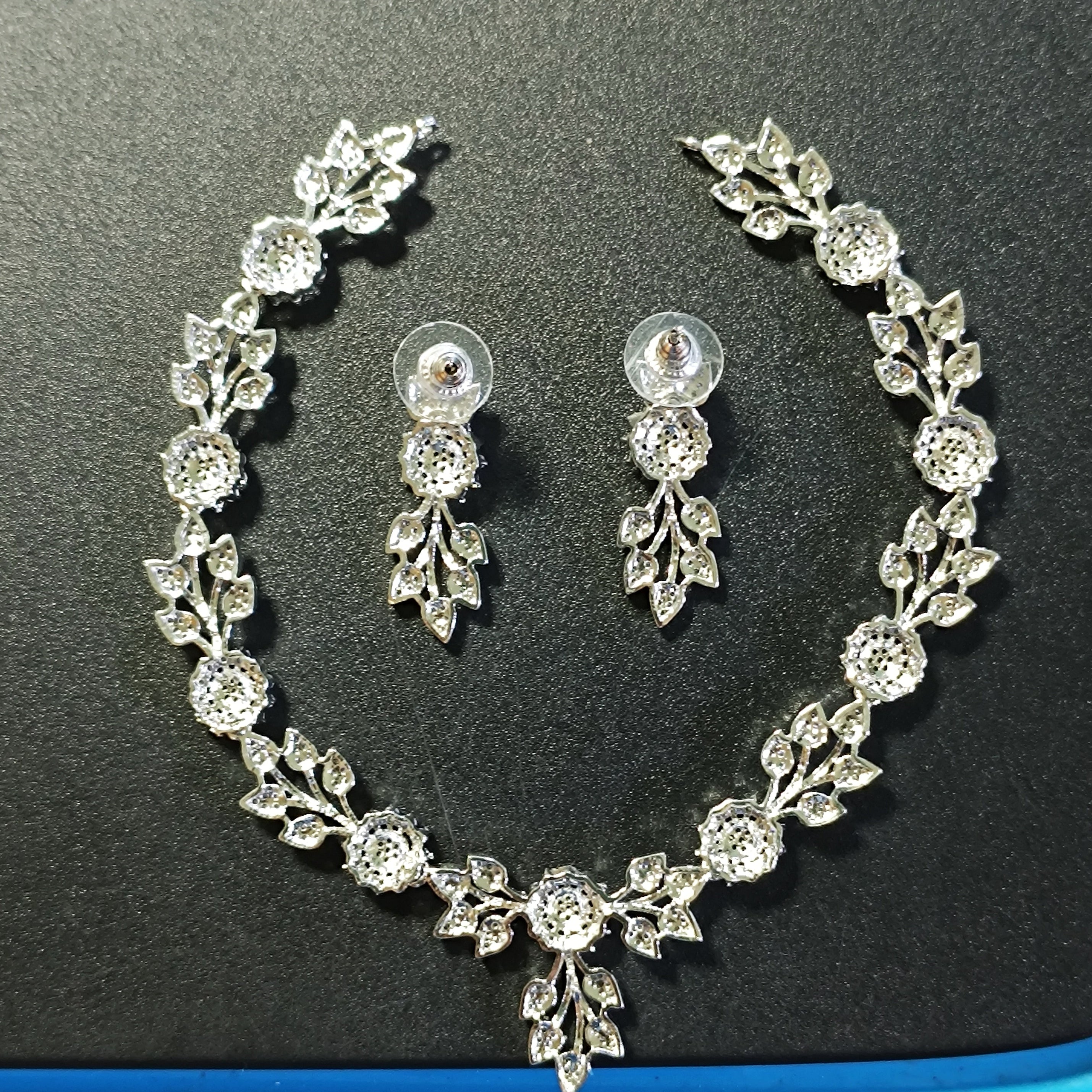RKC Glow Charm Beautiful Real 925 Silver Necklace For Women's