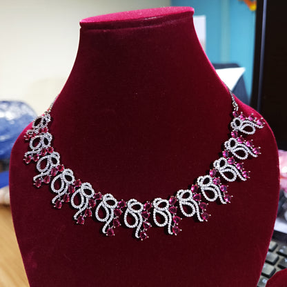 RKC Wedding Necklace in 925 Silver Sparkling Charm for Every Occasion