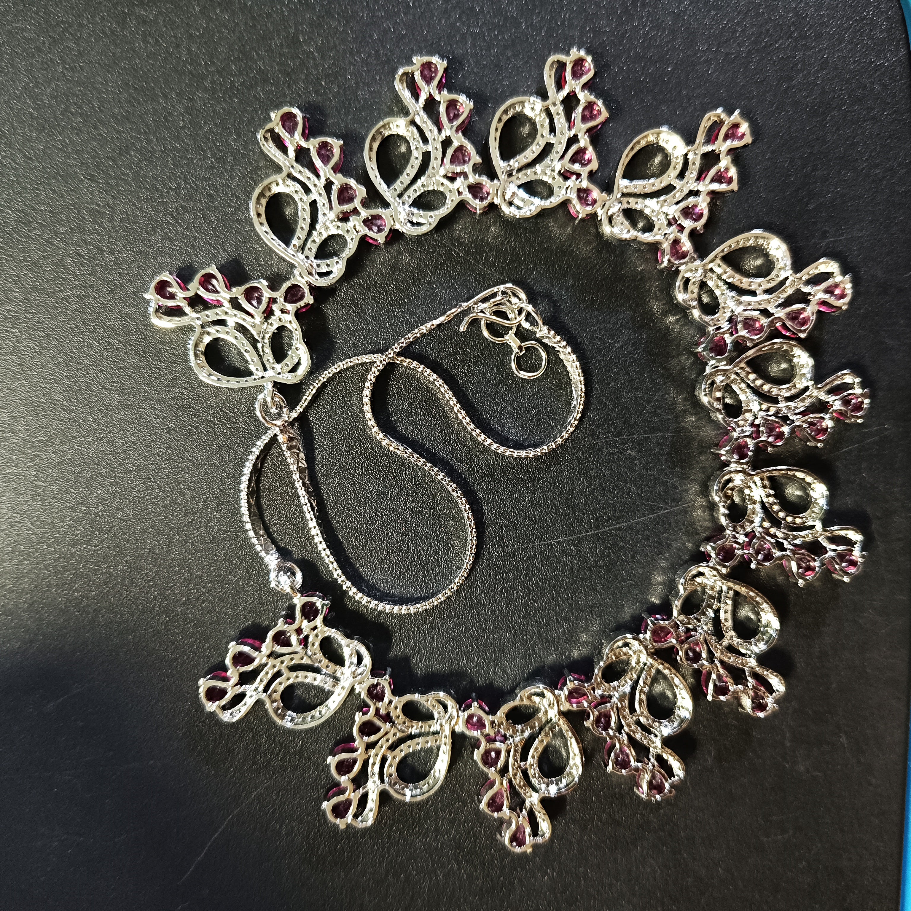 RKC Wedding Necklace in 925 Silver Sparkling Charm for Every Occasion