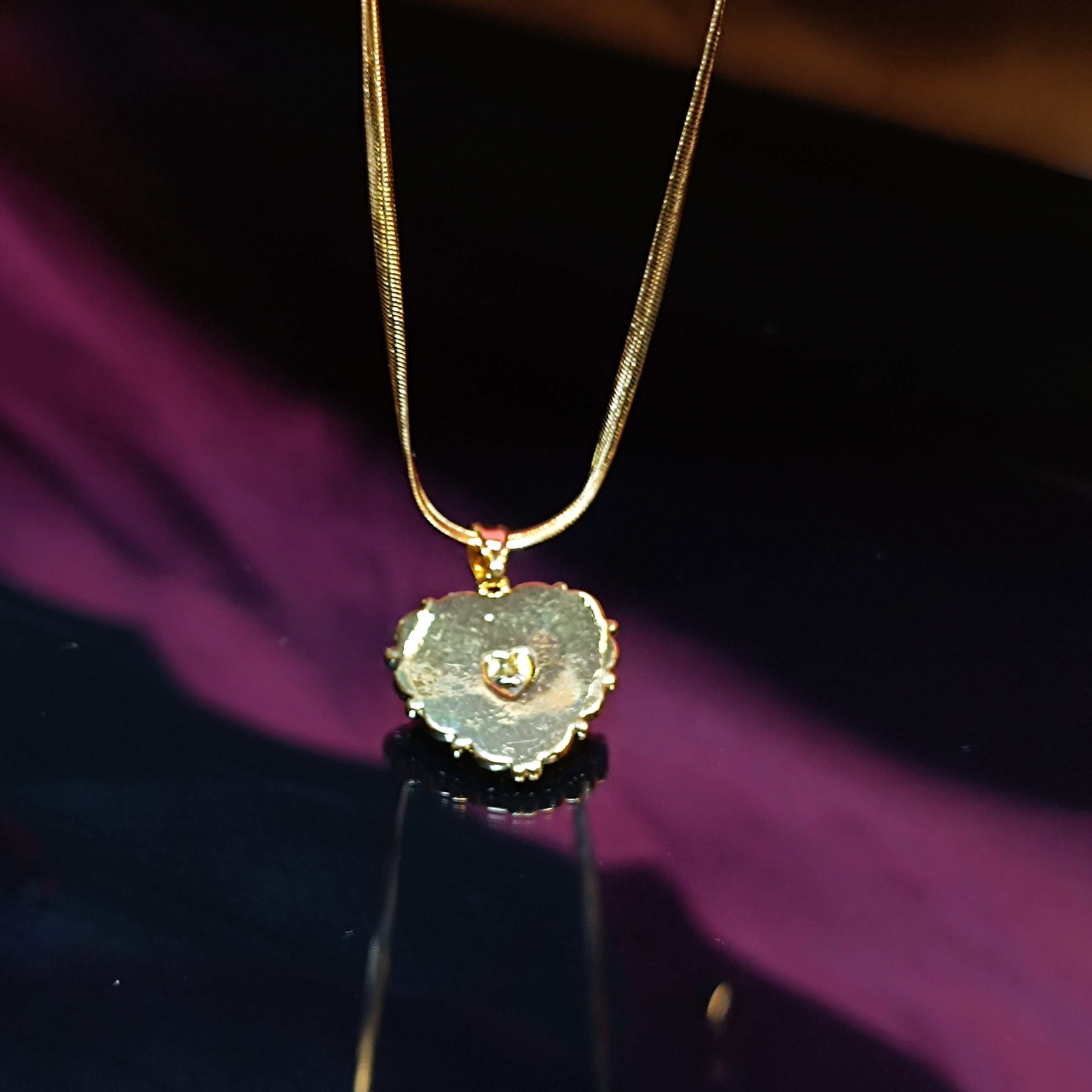 RKC Minimal Heart Pendant Necklace for Women