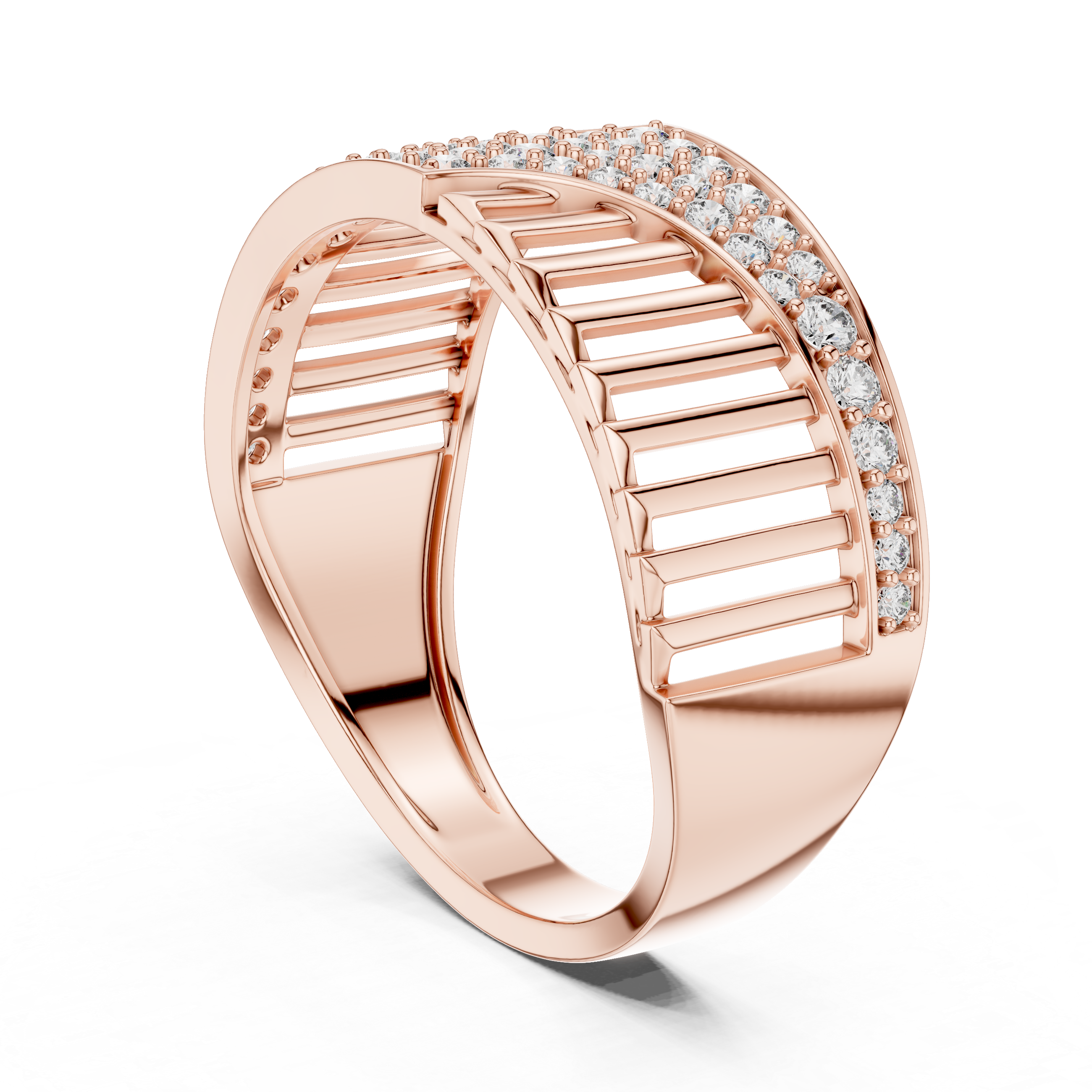 925 Silver Moissanite Geometric Fontvieille Men’s Ring 14k Gold Plated