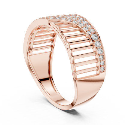 925 Silver Moissanite Geometric Fontvieille Men’s Ring 14k Gold Plated