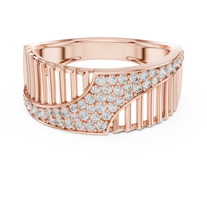 925 Silver Moissanite Geometric Fontvieille Men’s Ring 14k Gold Plated