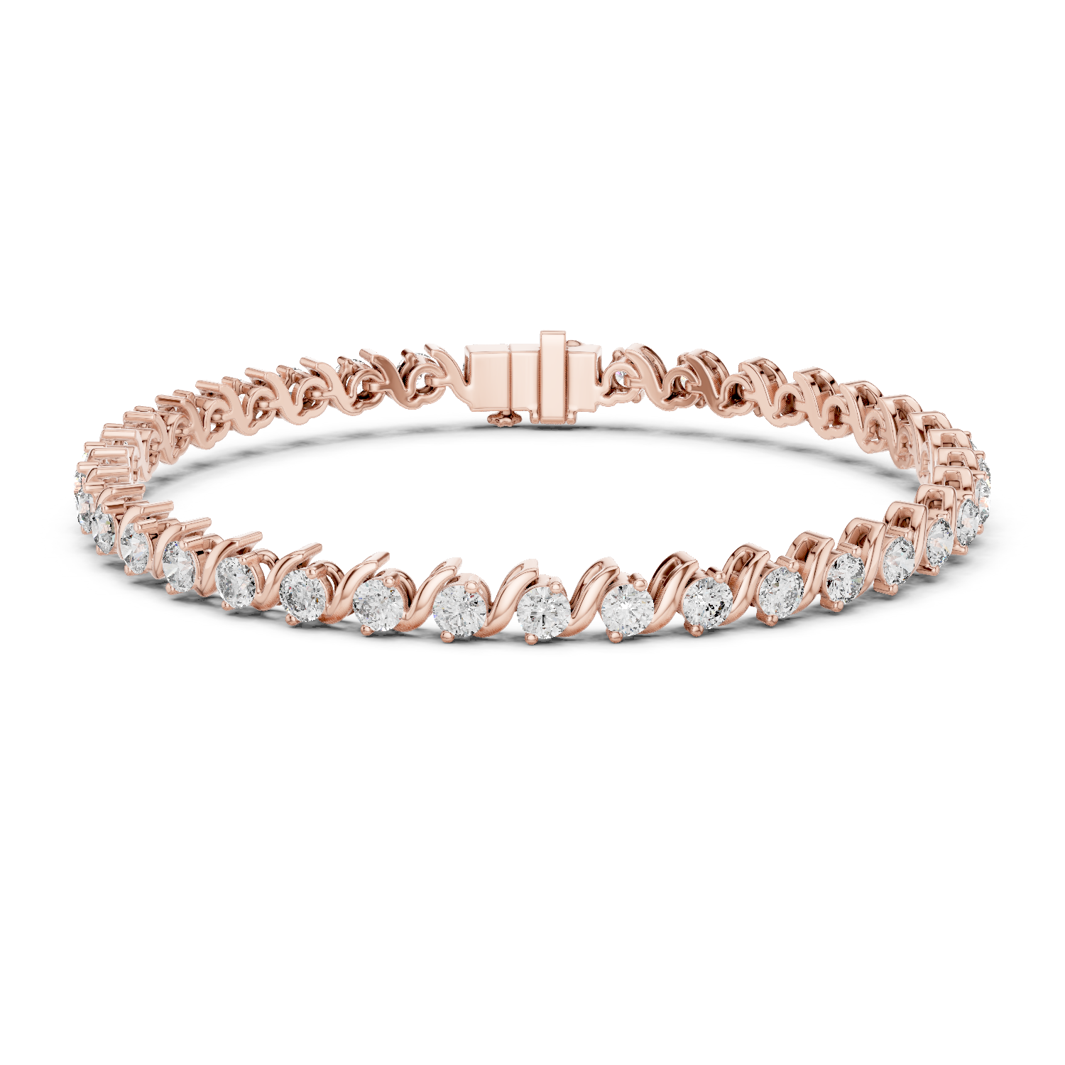 RKC – bracelet en argent Sterling 925 pour femmes, 0,39 ct, Moissanite, plaqué or jaune 14 carats, poids 11,50 g