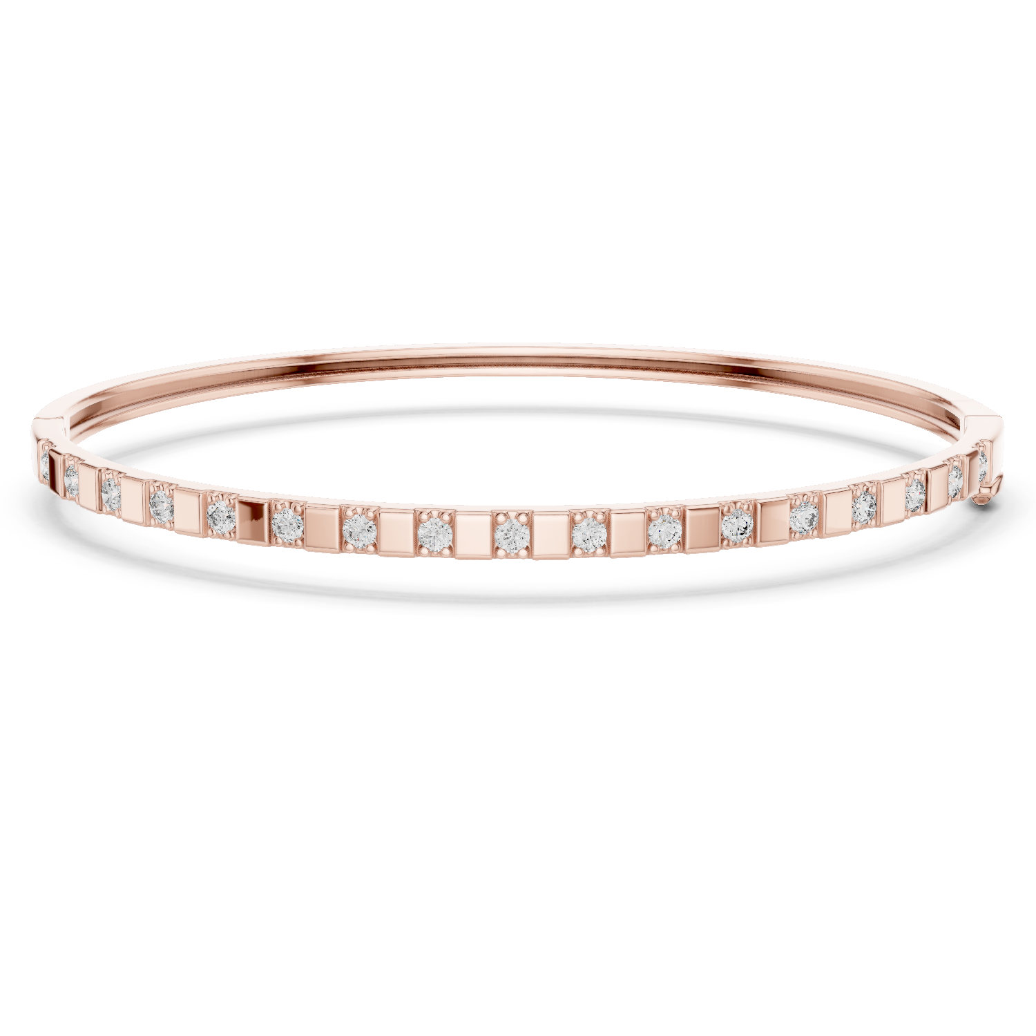 RKC 925 Perak Murni 0,39Ct Gelang Wanita Moissanite 14K Berlapis Emas Kuning Berat 11,50gm