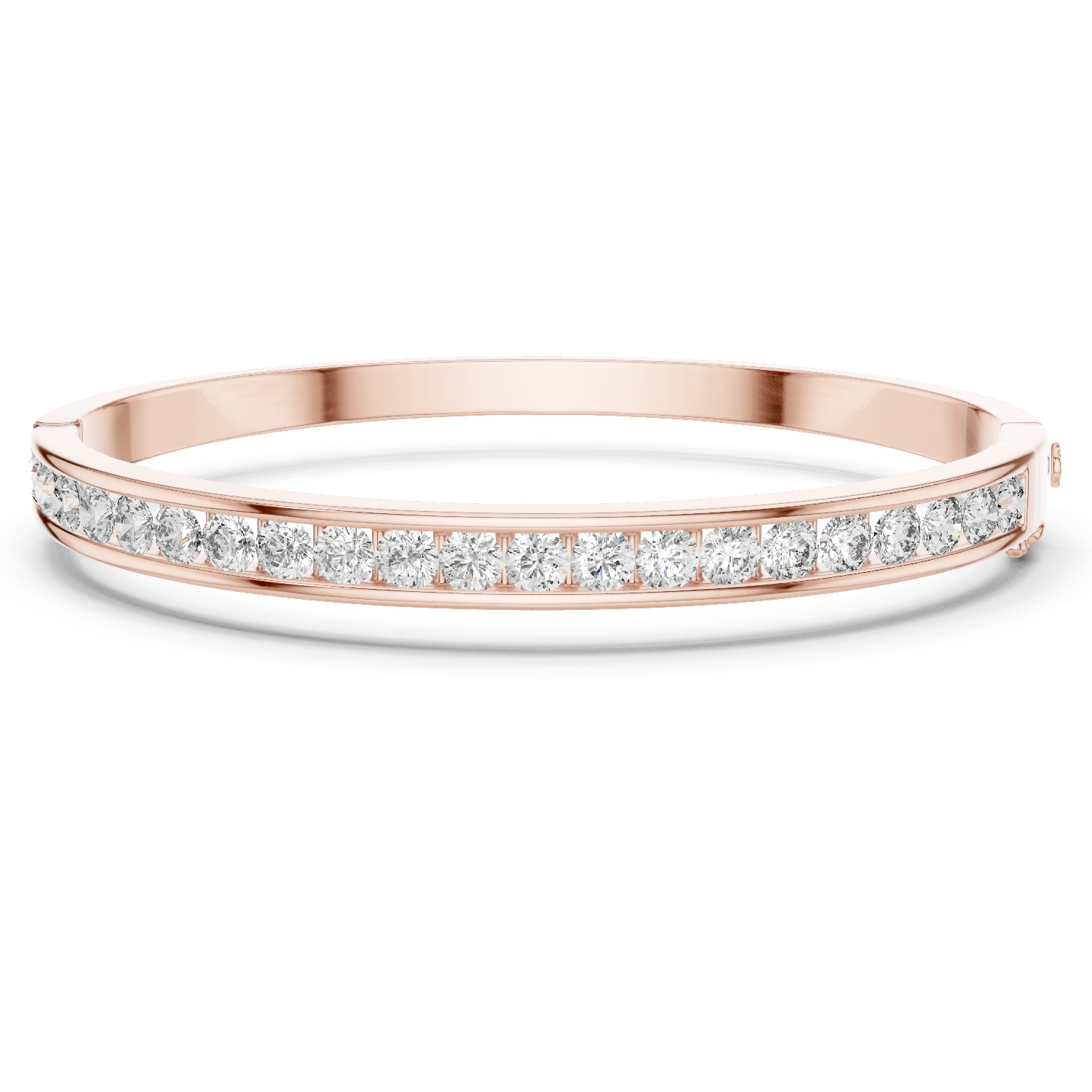 925 Silver Moissanite Channel Bracelet 14K Gold Plated