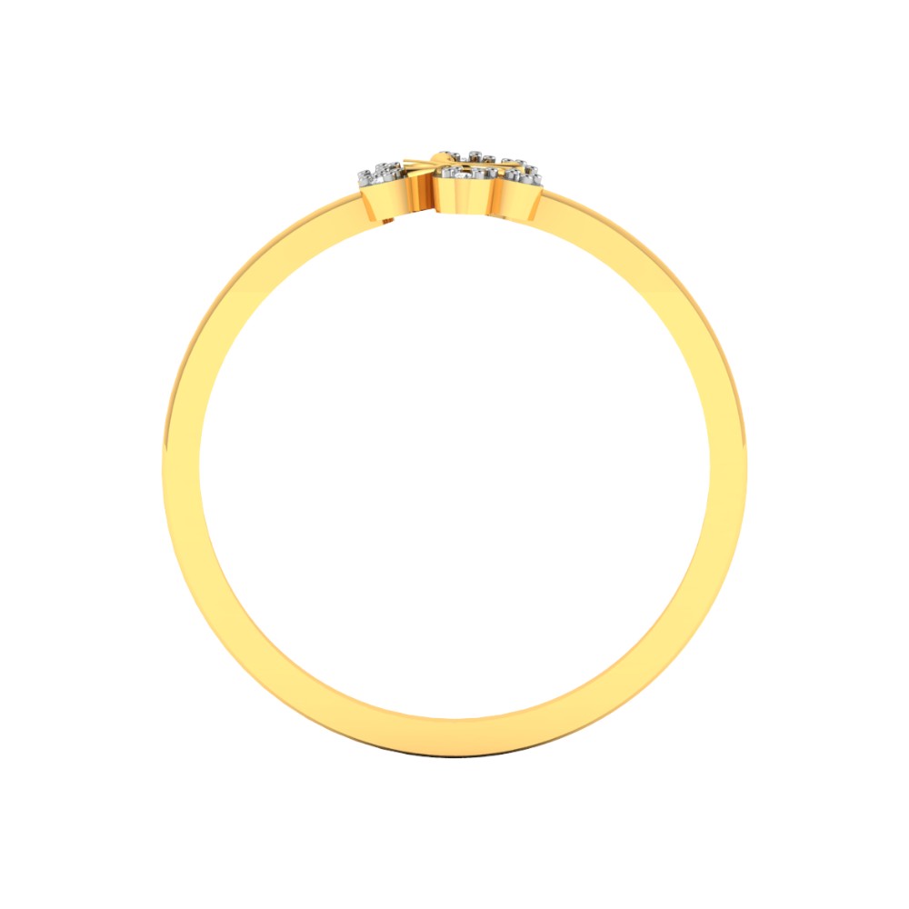 RKC 925 Silber Runder Moissanit Goldener Stapelring Gold über Damenring Schmuck Gewicht 1 g Breite 1,7 mm