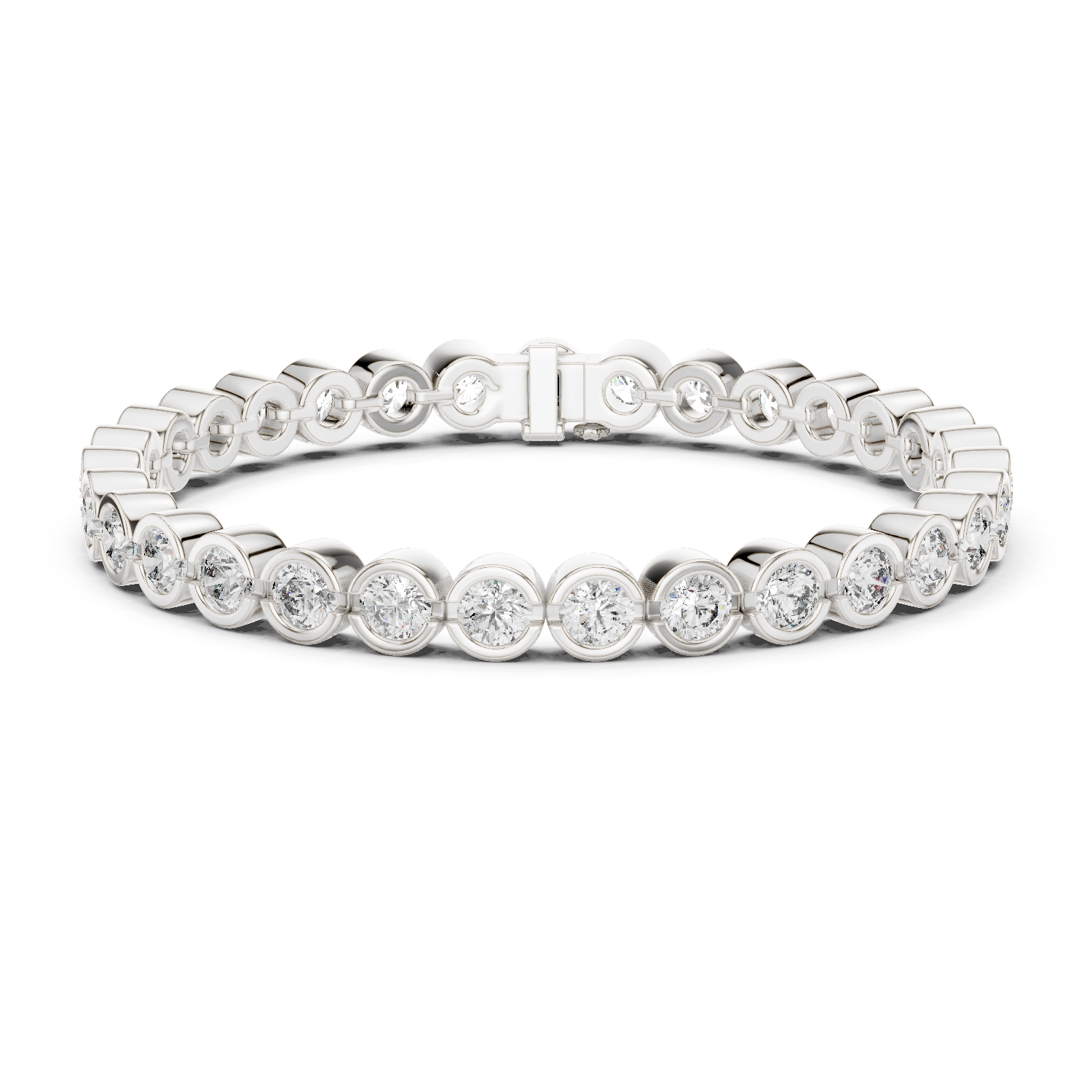 RKC 925 Sterling Silver 0,39Ct Moissanite női karkötő 14K sárga aranyozott, 11,50g