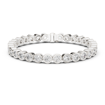 RKC 925 Sterling Silver 0,39Ct Moissanite női karkötő 14K sárga aranyozott, 11,50g
