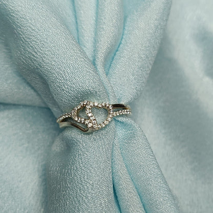 RKC 0.25 Ct Real Moissanite Heart Shaped Valentine Special Proposal Rings 925 Sterling Silver