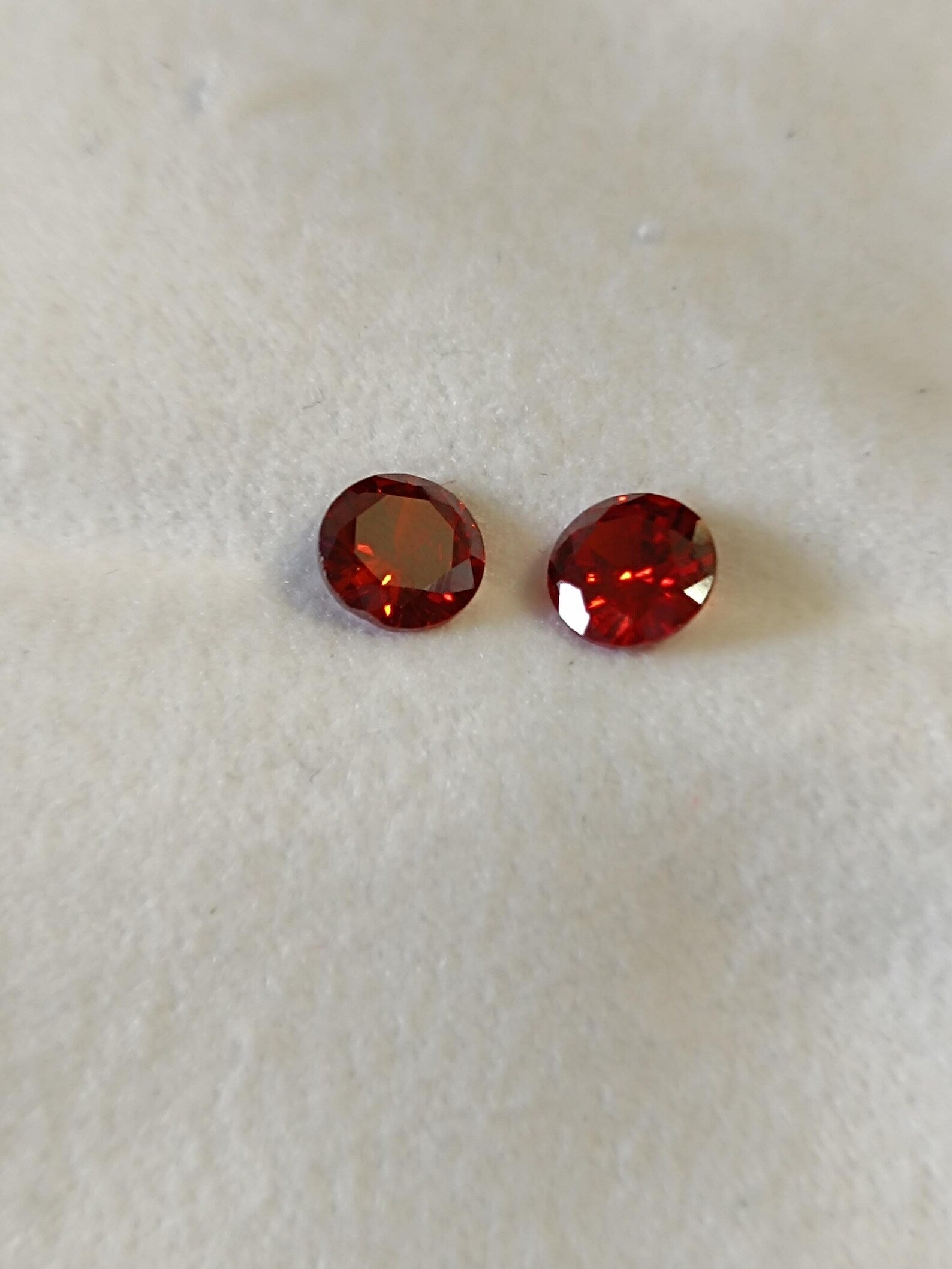 6 Piece Red Garnet Gemstone: Round Loose Cut (2mm-12mm)