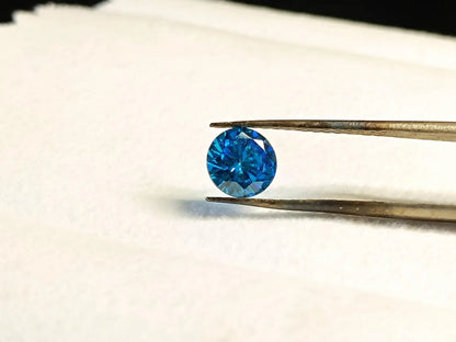 Blue Topaz Round Cut Loose Gemstones, Jewelry Making, 10 Pcs