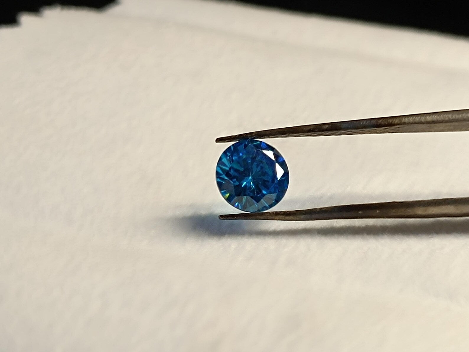Blue Topaz Round Cut Loose Gemstones, Jewelry Making, 10 Pcs