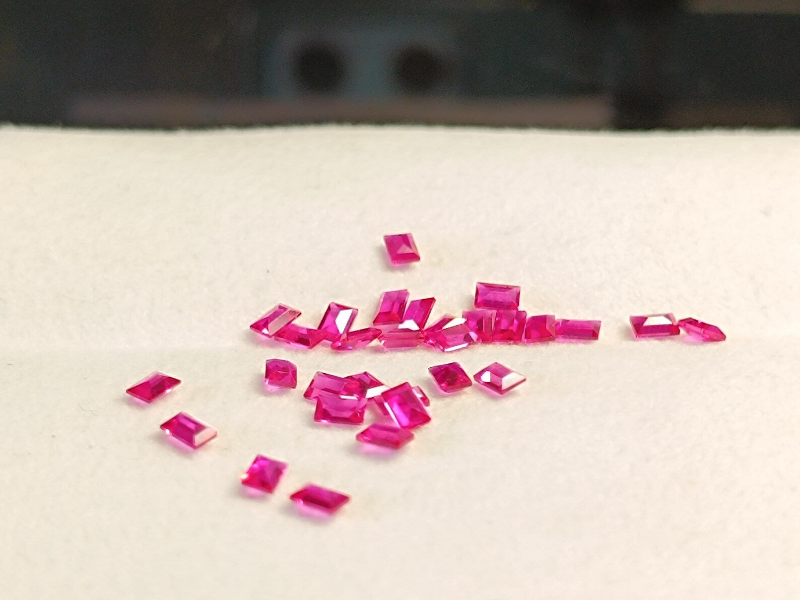 Loose Pink Sapphire Baguette, 2x5mm Jewelry Making Gem