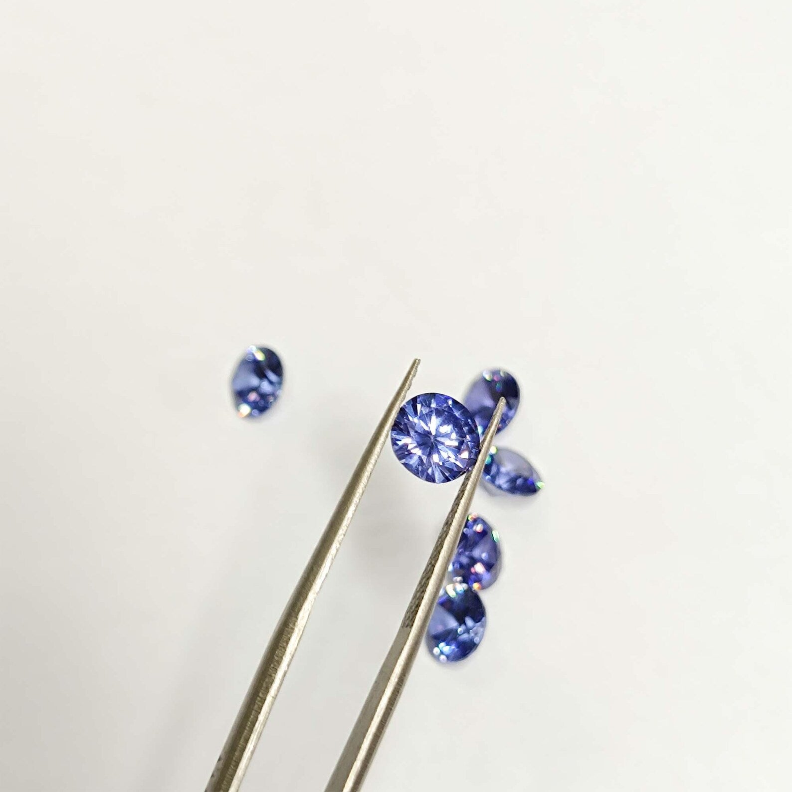 Round Cut Tanzanite Gemstone Lot, 4mm, LOT 6 Pcs