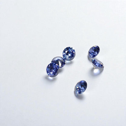 Round Cut Tanzanite Gemstone Lot, 4mm, LOT 6 Pcs