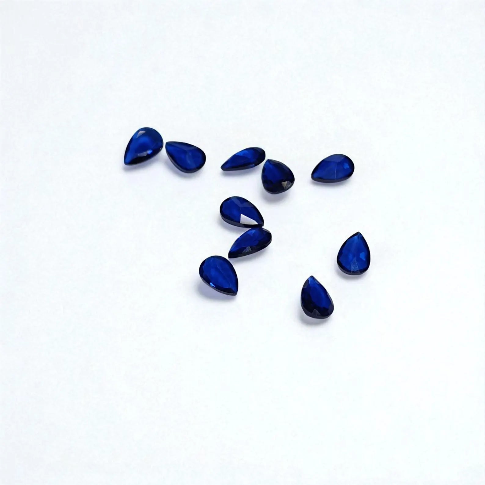 Blue Sapphire Pear Cut Shape September Birthstone 10pcs 4x3mm