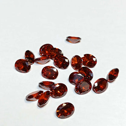 Red Garnet Oval Cut Lot 20pcs January Birthstone