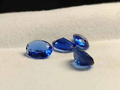 Oval Sapphire September Birthstone Blue Loose Gemstone 10Pcs