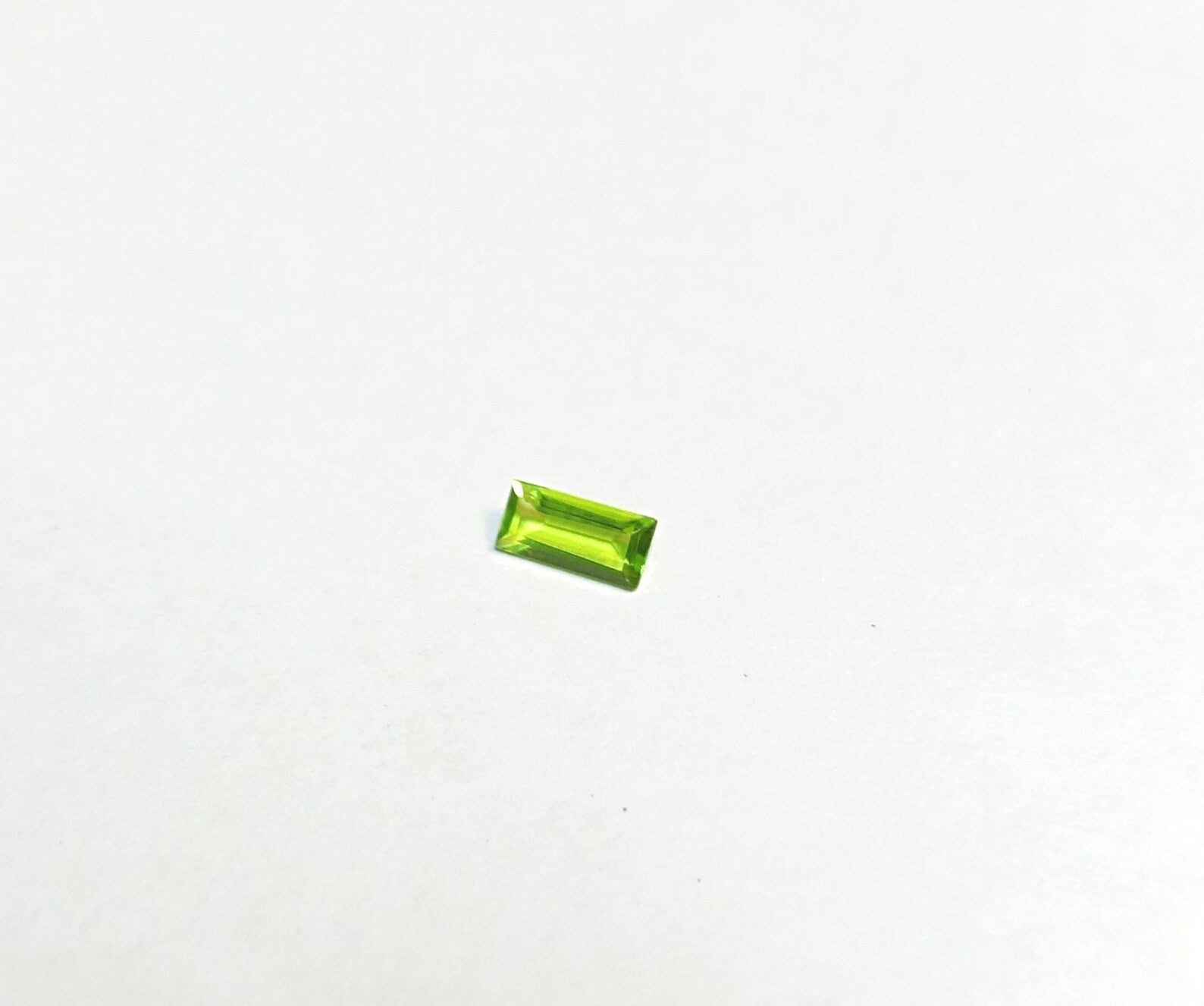 Peridot Baguette Shape August birthstone 5X3mm