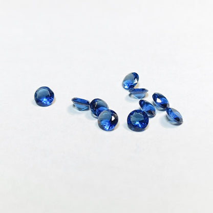 6mm Blue Sapphire Round Gemstone 15pcs September Birthstone