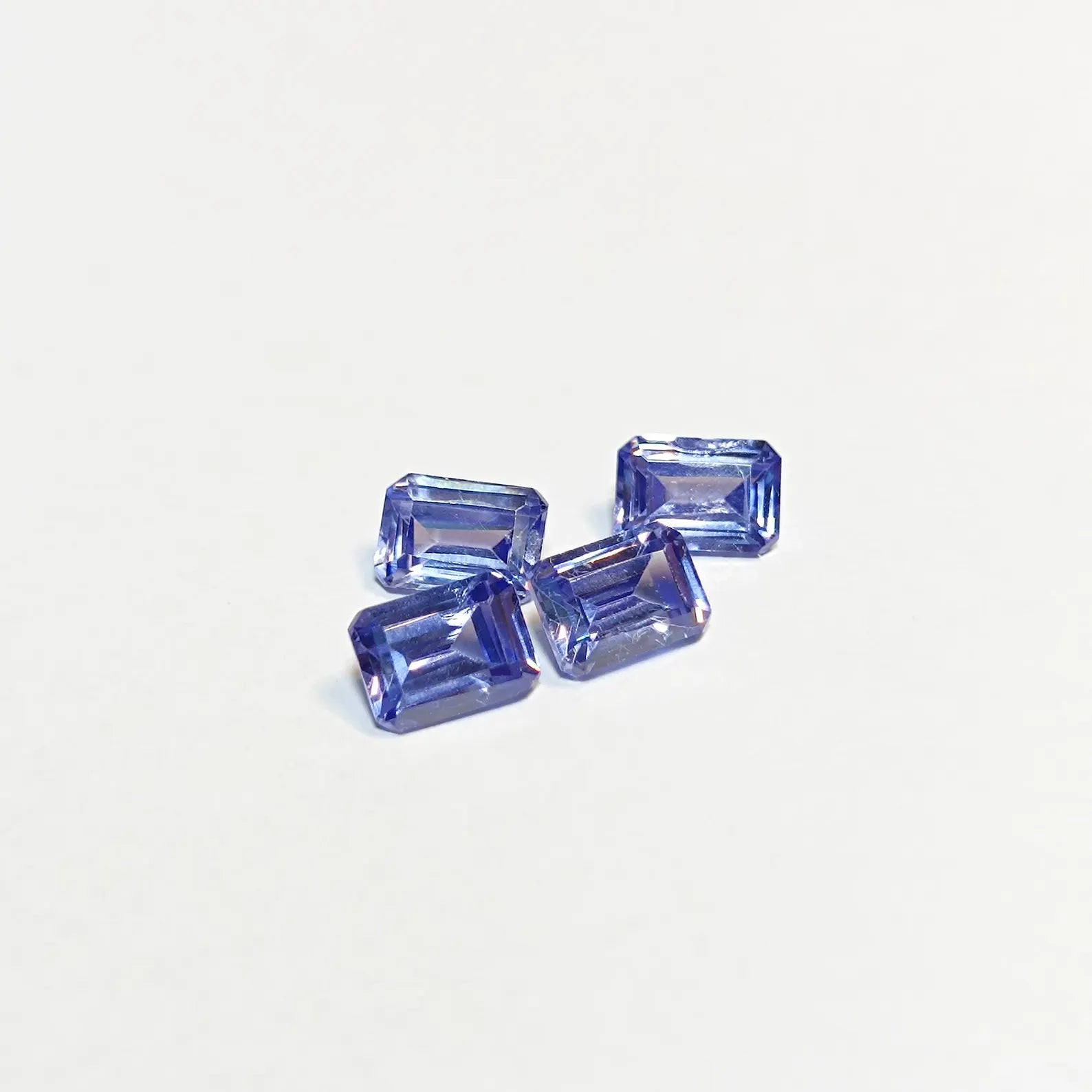 Emerald Cut Blue Tanzanite Gemstone, Tanzanite Multiple Sizes, 5 Pcs