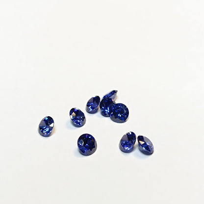 6mm Blue Sapphire Round Gemstone 15pcs September Birthstone