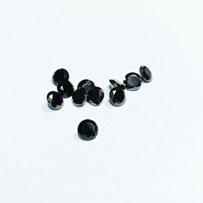 Brown Diamond , Round Brilliant Cut, September Birthstone 5 mm 3 PCS