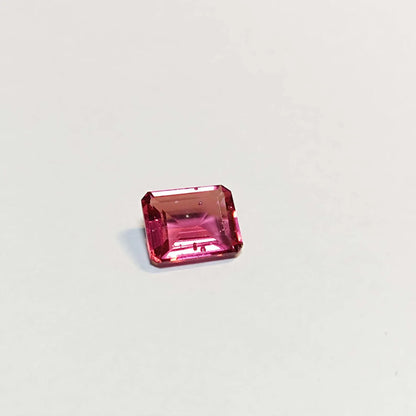 Pink Tourmaline Emerald Cut Gemstone 12x10mm