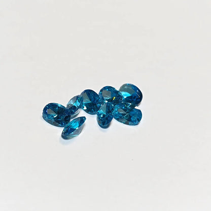 Faceted London Blue Topaz Stone | Oval 5x3mm, Jewelry Making (8 pieces)