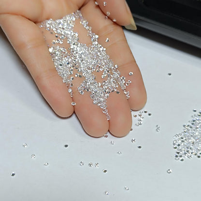 1.3mm CVD Lab Grown Diamonds EF Clarity 15 Pcs Loose Round Diamonds