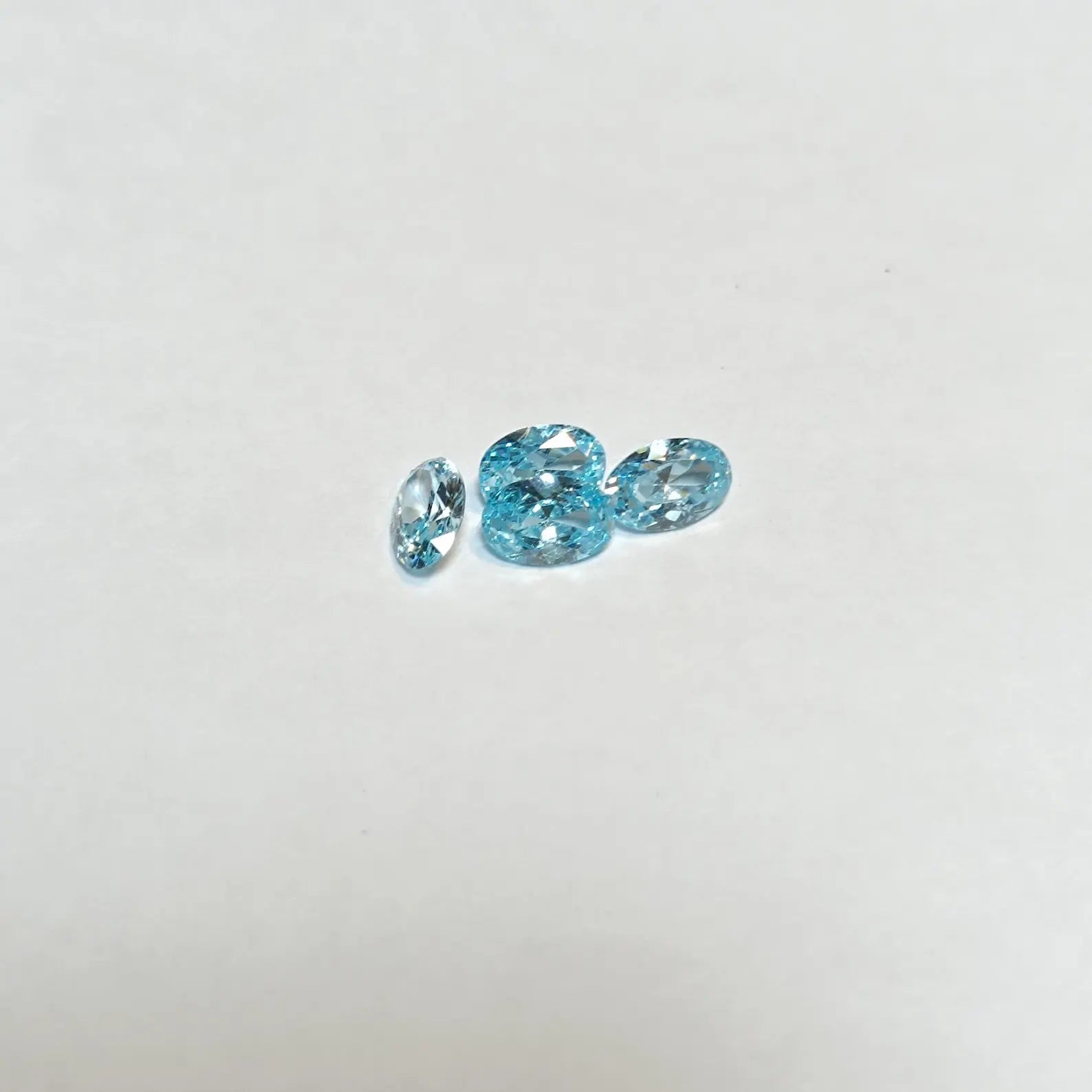 Oval Cut Aquamarine Gemstone Lot 4 Pcs