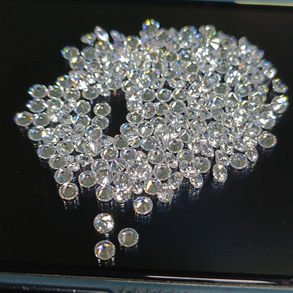 2.9mm (0.08 W)DEF VS LAB Grown Diamond, Round Brilliant Cut 10 Pcs